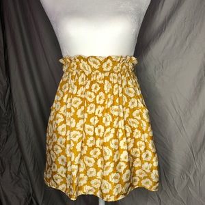 XS AEO Silky Floral Orange Skirt with Belt!